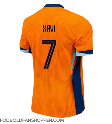 Holland Xavi Simons #7 Hjemmebanetrøje EM 2024 Kortærmet